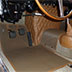 1956 Ferrari 250 Boano Coupe floor carpet and mats AFTER restoration pic