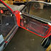 BEFORE restoration passenger ferrari door panel upholstery 1964 Ferrari 250 GT Lusso