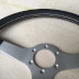 1972 Ferrari 365 GTC/4 steering wheel reupholstery after close up restoration pic