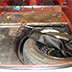 BEFORE restoration trunk 1966 Jaguar XKE
