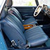 1964 Mercedes 230 SL front seats BEFORE restoration pic