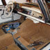 1967 Mercedes Benz 250SE front interior restoration BEFORE