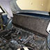 BEFORE restoration back seat 1970 Mercedes 280SE